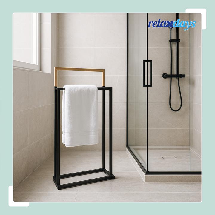Actual product image Relaxdays Towel rack