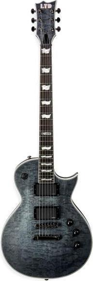 Produktbild ESP LTD EC-401 QM STBLKS E-Gitarre See Thru Black (E-Gitarre, Mahagoni)