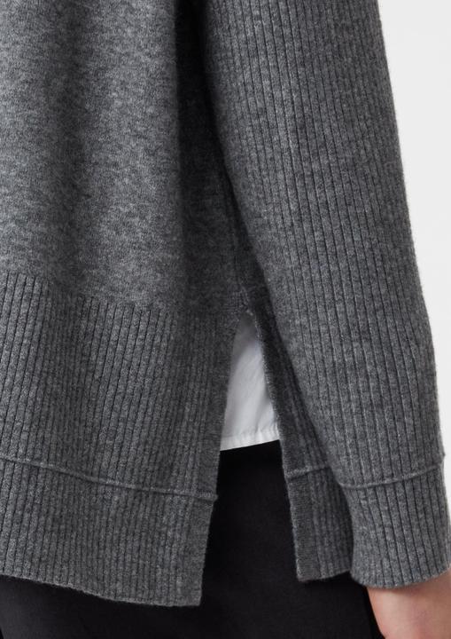 Produktbild Comma Strickpullover Strickpullover mit Stehkragen aus Wollmix (M)