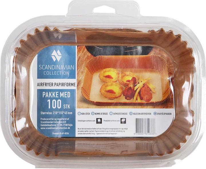Produktbild Scandinavian Collection Airfryer paper moulds, rectangular - 100 pcs