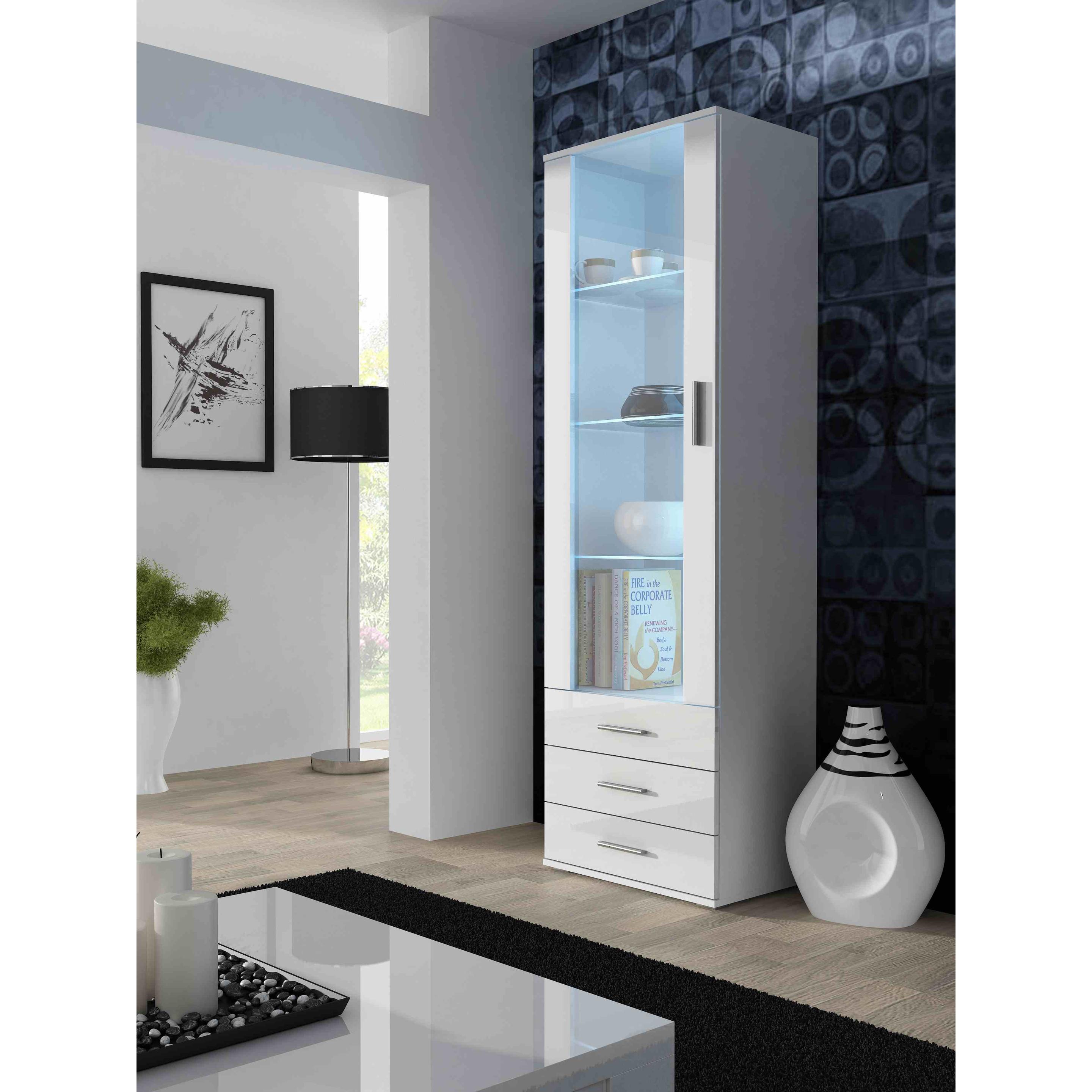 Cama, Vitrine + Buffetschrank, SOHOWITS1 BI/BI Wohnzimmerschrank Vitrine