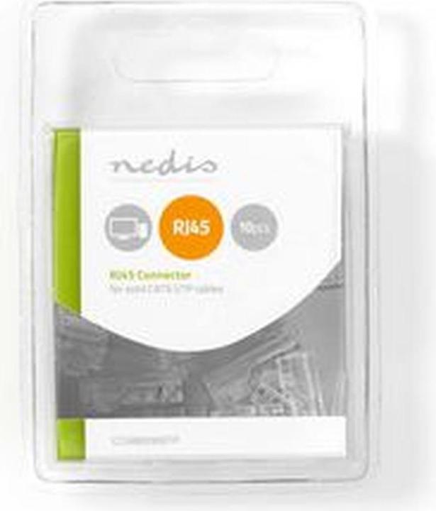 Produktbild Nedis RJ45 Netzwerk Stecker (8P8C) Stecker - 10 Stück Tr (U/UTP, CAT5)