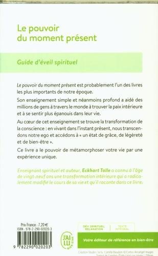 Immagine prodotto Le pouvoir du moment présent : guide d'éveil spirituel (Francese, Tolle Eckhart, 2010)