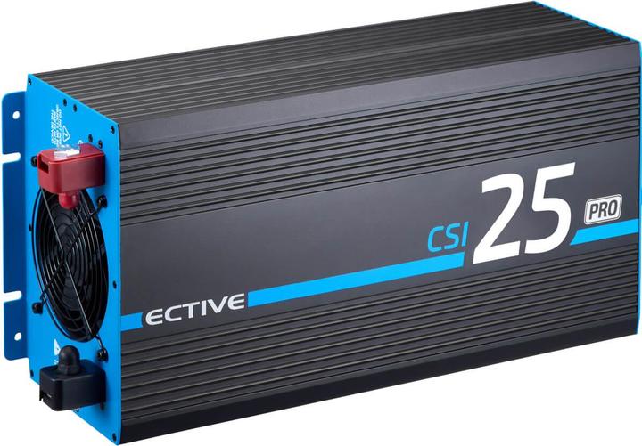 Produktbild Ective CSI 25 PRO 2500W/12V Sinus-Wechselrichter mit Netzvorrangschaltung und Ladegerät (CH-Stecker)