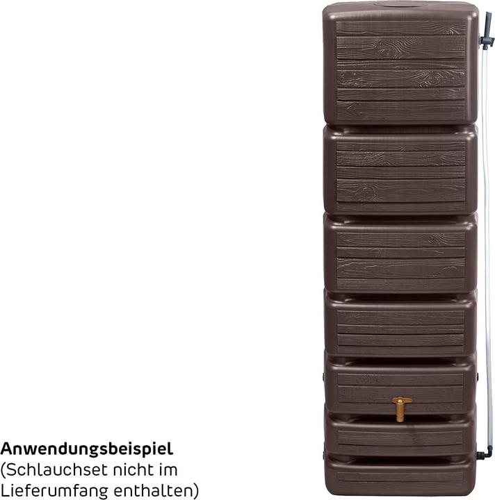Produktbild 4rain SLIM WOOD DECOR Wandtank 350 Liter darkwood (350 l)