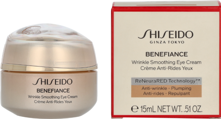 Image du produit Shiseido Benefiance Wrinkle Smoothing Eye Crème (re) 15 ml (Crème, 15 ml, Jour + nuit)