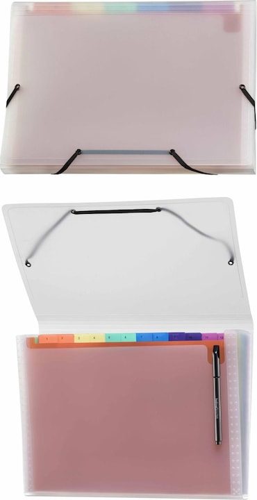 Image du produit Kolma Fardes à compartiments Easy A4 medium 12 onglets rainbow (A4, 1 x)