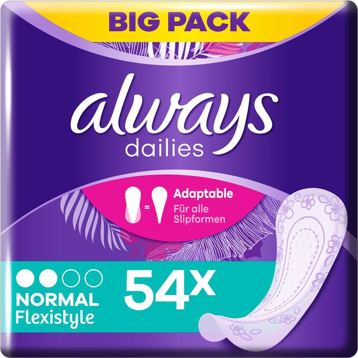 Immagine prodotto Always Dailies Flexistyle (54 x, Fodere per mutande)