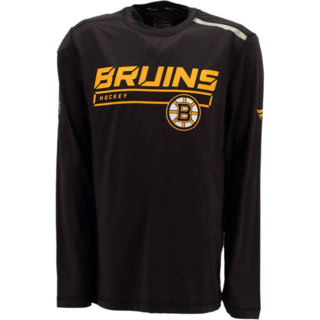 Fanatics, Herren, Sportshirt, NHL Boston Bruins Longsleeve Shirt MA26127A2GC45T (L), Schwarz, L