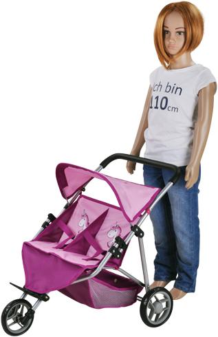 Image du produit Knorrtoys Zwillingspuppenwagen Duo - UMA.Das Einhorn
