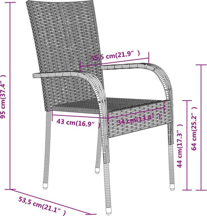 Produktbild vidaXL Garten Essgruppe