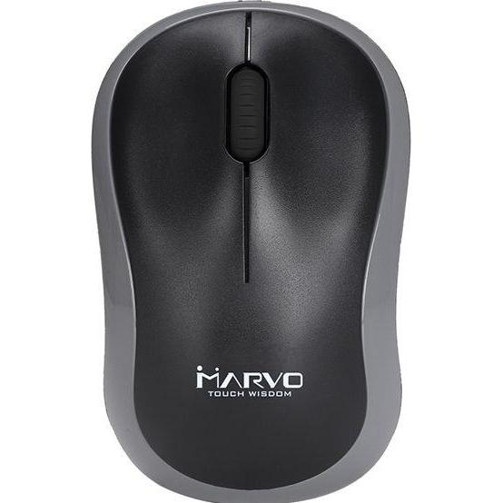Marvo DWM100GY Maus schwarz und grau (Kabellos), Maus, Schwarz, Grau