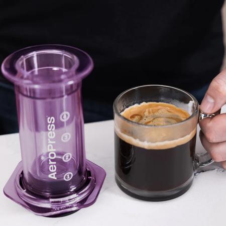 Productafbeelding Aeropress Clear Purple - Lila Kaffeemaschine