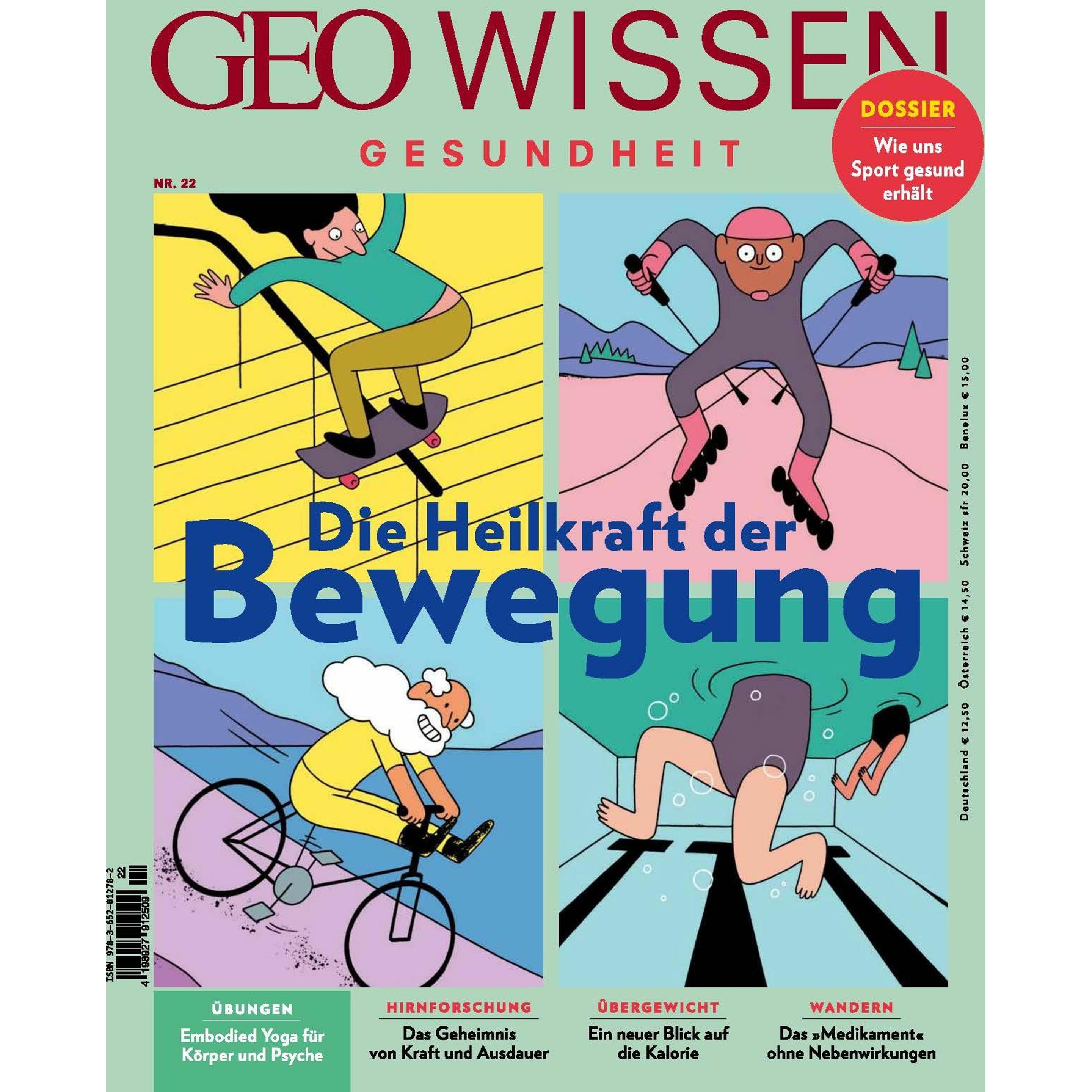 Thumbnail - GEO Wissen Gesundheit 22/23 - Die Heilkraft der Bewegung, Ratgeber von Jens Schröder, Markus Wolff
