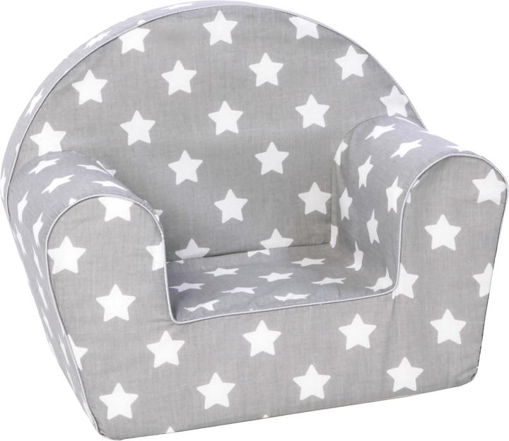 Knorrtoys Kindersessel - "Grey white stars" (Poltrona per bambini)