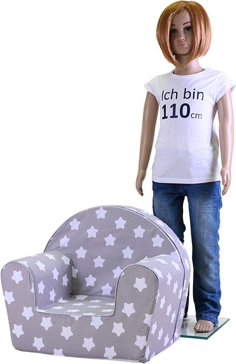 Immagine prodotto Knorrtoys Kindersessel - "Grey white stars" (Poltrona per bambini)