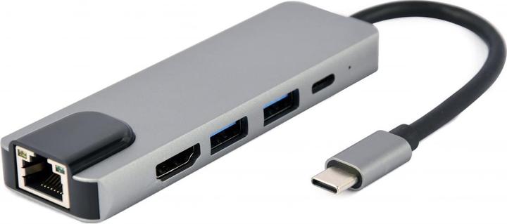 Actual product image Gembird Multi-Port Adapter (USB-C, 5 Ports)