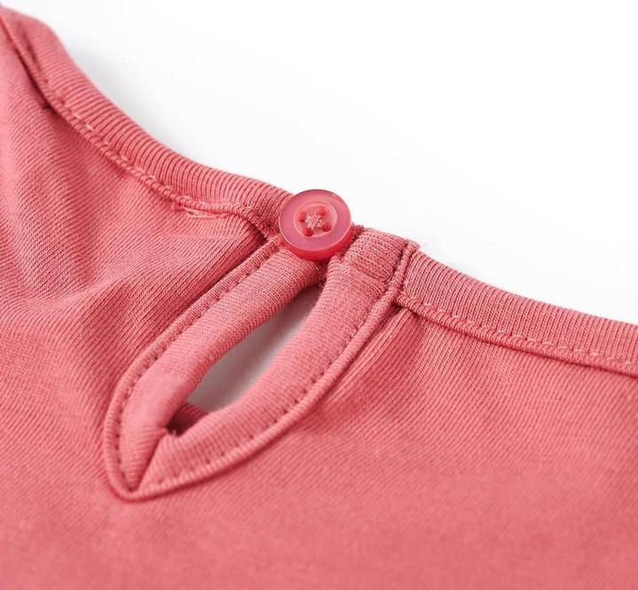 Produktbild vidaXL Kinder-Langarmshirt Altrosa 140,Material: 95 % Baumwolle. 5