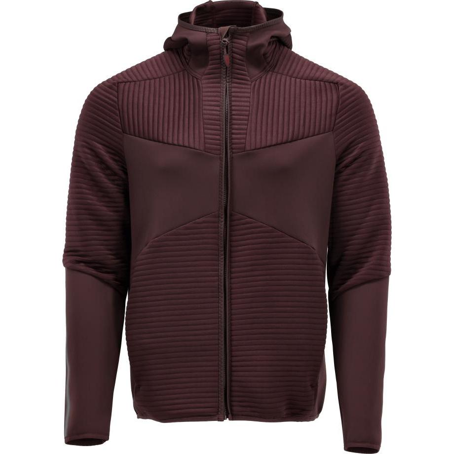 Mascot, Pullover, Kapuzen-Fleecepullover m. RV bordeaux, Gr.S, Rot, (S)
