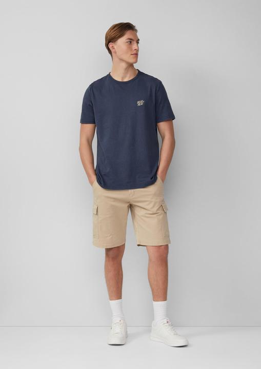 Produktbild S.Oliver T-Shirt Gewaschenes T-Shirt mit Front- und Rückenprint (S)