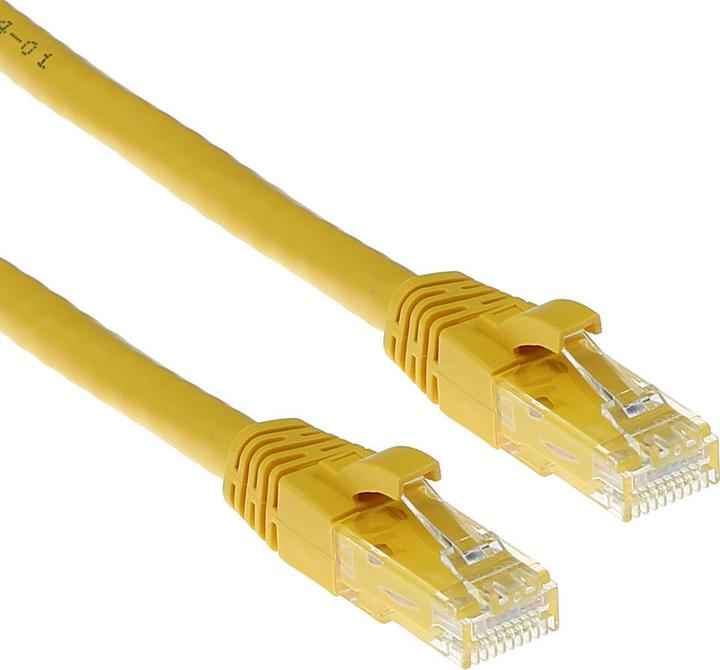 Produktbild Yellow 1 meter U/UTP CAT6 patch cable snagless with RJ45 connectors. Cat6 u/utp snagless yl 1.00m (U/UTP, CAT6, 1 m)