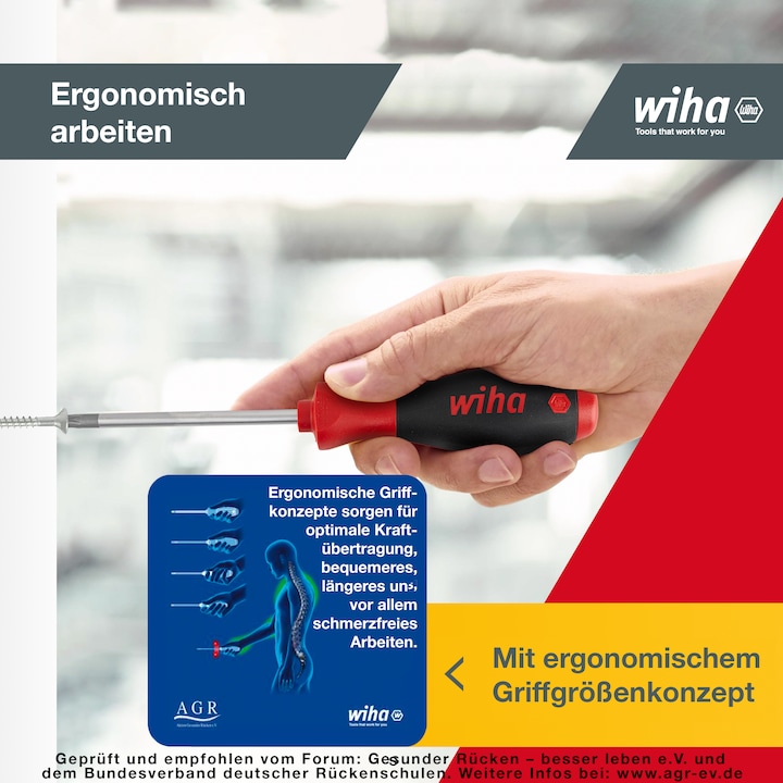 Actual product image Wiha Workshop screwdriver set (Slotted screws, Torx (TX), Pozidriv cross recess (PZ), Phillipps cross recess (PH))