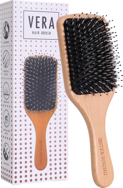 Sister Young Vera Hair Brush with Boar Bristles and Nylon