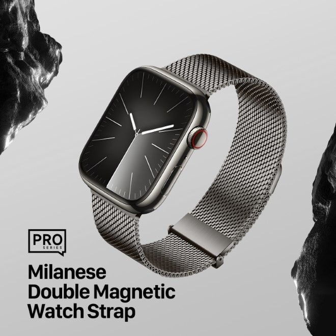 Produktbild Dux Ducis Milanese Pro Armband (40 mm, 38 mm, 41 mm, Edelstahl, Apple Watch SE, Apple Watch SE (2022/2023), Apple Watch Series 6, Apple Watch Series 5, Apple Watch Series 4, Apple Watch Series 3)