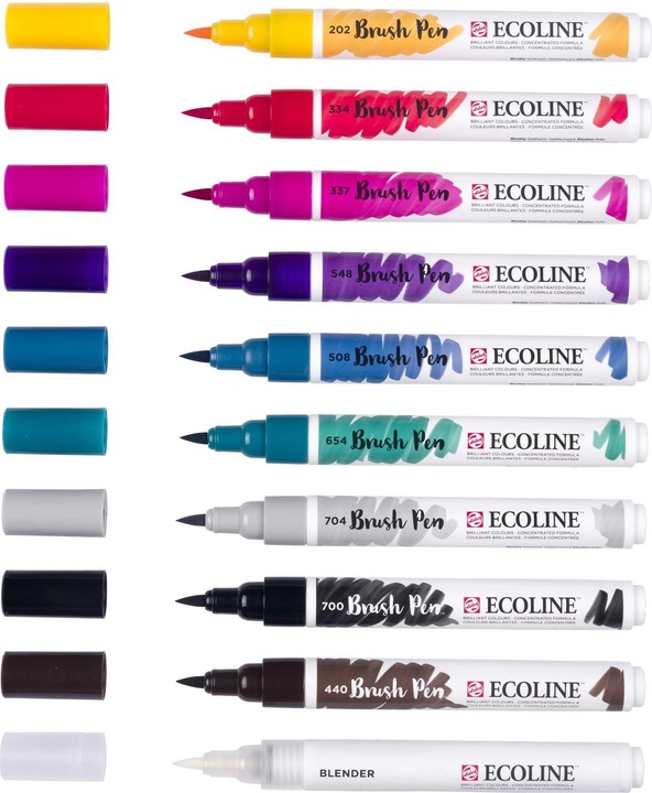 Produktbild Talens Ecoline Brush Pen Set (Mehrfarbig, 10 x)