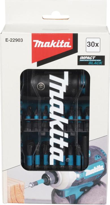 Productafbeelding Makita Zestaw Końcówek Wrętak. Z Uchwytem 30szt. Impact Zwart