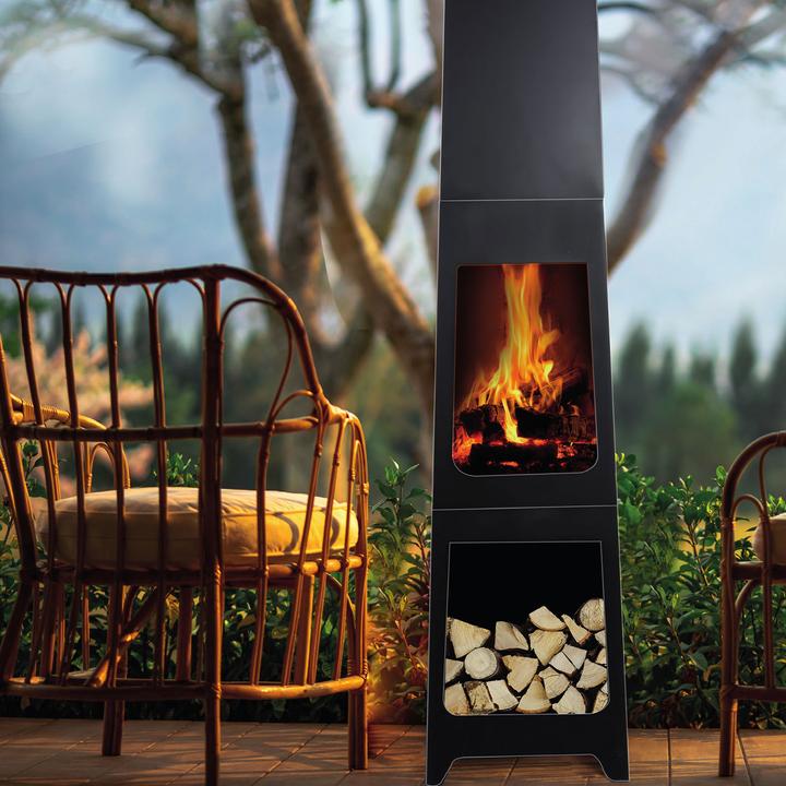 Produktbild Westerholt Edler Gartenkamin in schwarz