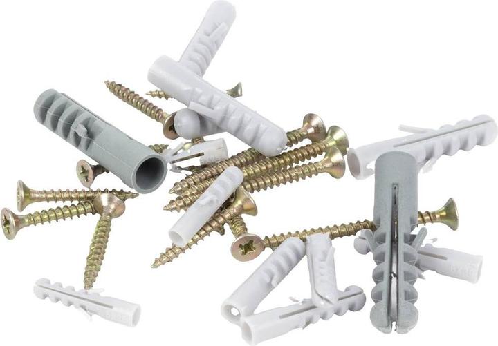 Immagine prodotto Toolland Set di viti della piastra di fissaggio e tasselli (632 Viti per pezzo)