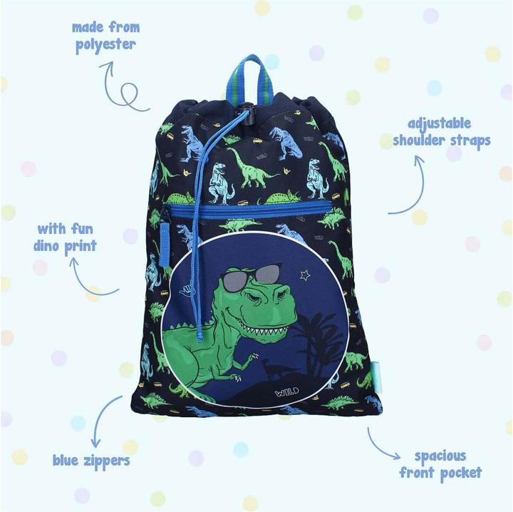 Actual product image Vadobag Lustiger Turnbeutel Happy Go Lucky Dino
