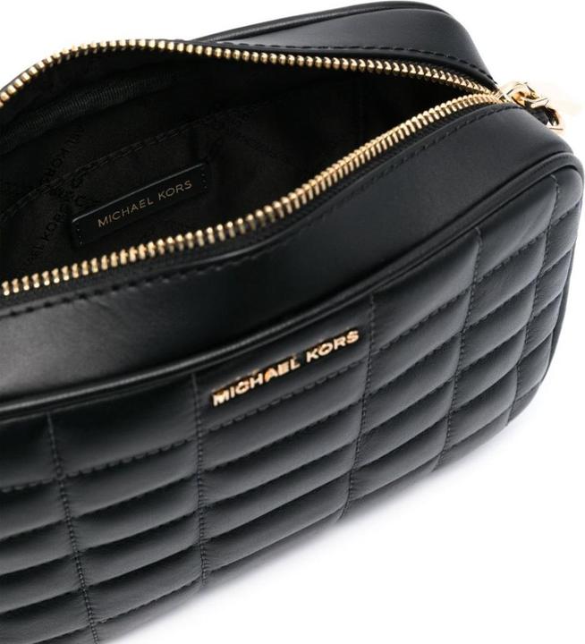 Actual product image Michael Kors Sac à Main en Cuir Jet Set Medium - Noir et Doré