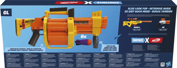 Actual product image Nerf Fortnite GL Blaster