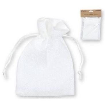 MFP Paper Weisse Jutebeutel 7x10cm 6 Stk, Sac à poche