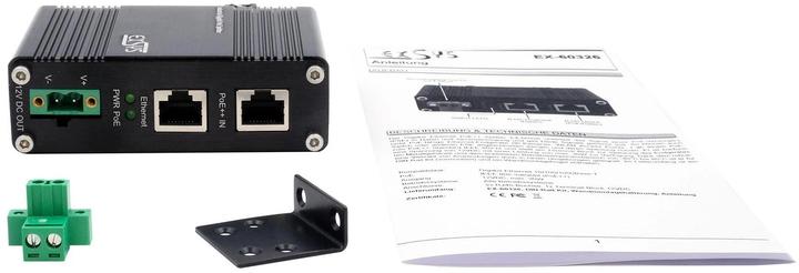 Produktbild Exsys Industrial PoE++ Gigabit Splitter 36W (PoE Splitter)