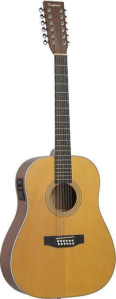 Actual product image Tanglewood TW40-12SDANE Sundance Historic (Classical guitar, Mahogany, mahogany, Solid Spruce)