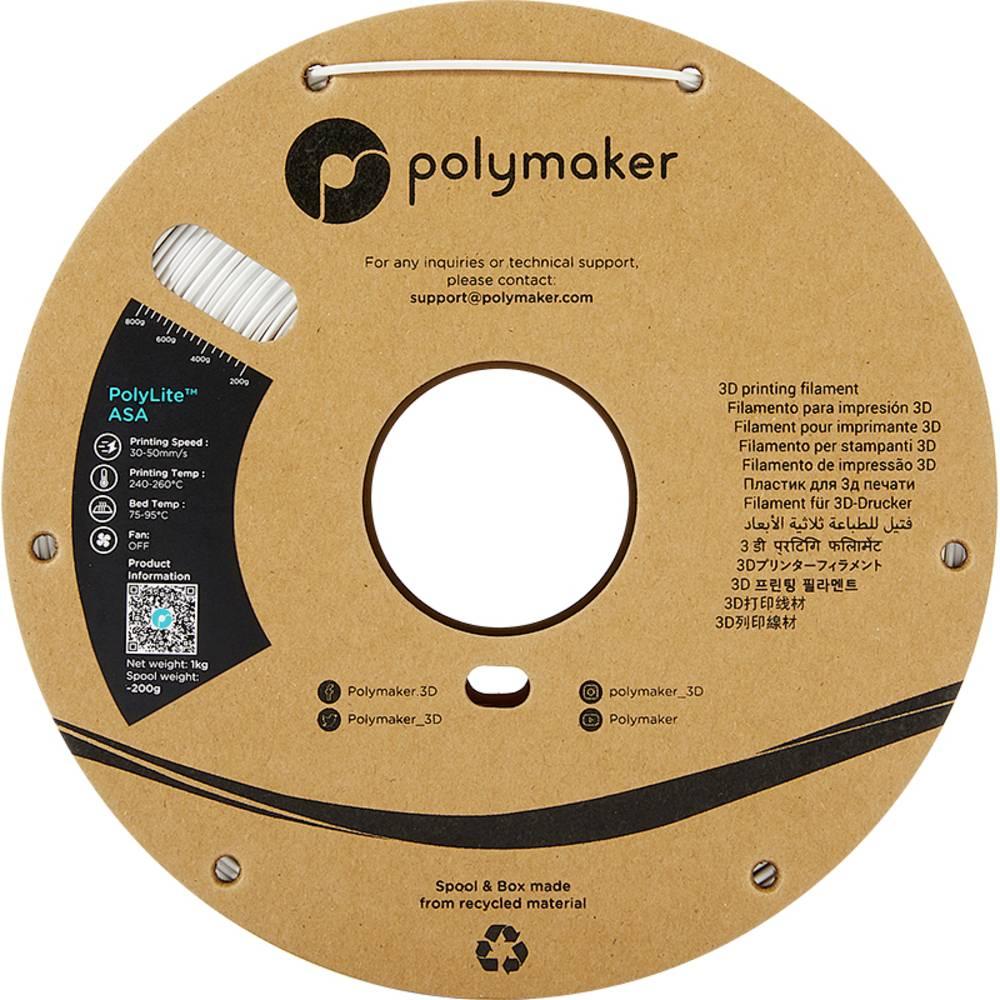 Thumbnail - Polymaker PF01002 PolyLite Filament ASA UV-beständig, witterungsbeständig, hitze (ASA, 1.75 mm, 1000 g, Weiss), 3D Filam...