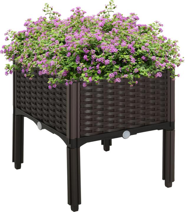 Produktbild Outsunny Hochbeet in Rattan-Optik