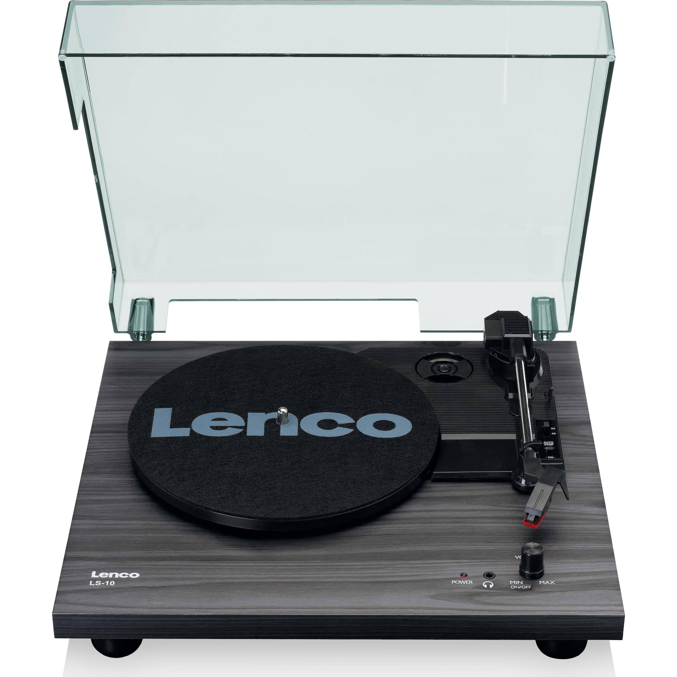 Lenco LS-10WD (Halbautomatisch), Plattenspieler, Schwarz