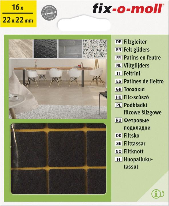 Fix-o-moll Filzgleiter (Filzgleiter, 16 Stück)