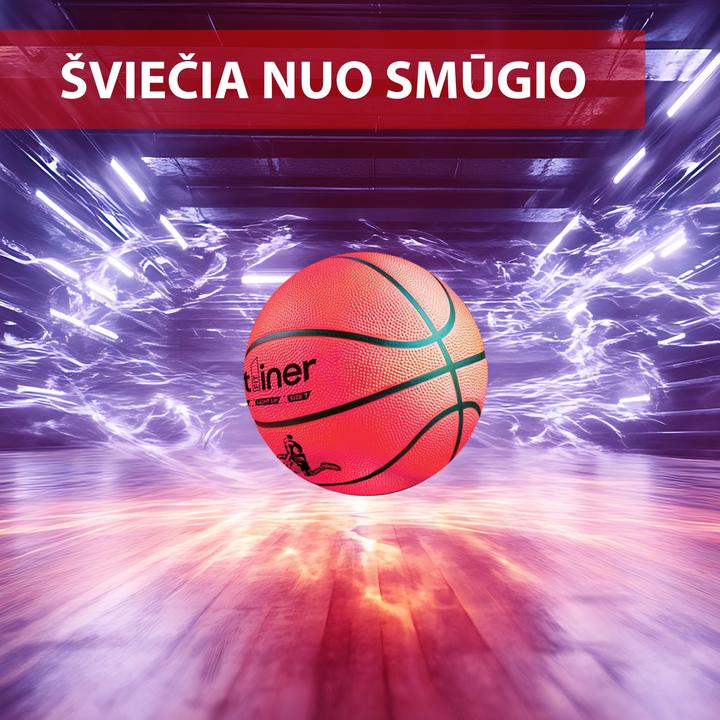 Actual product image Outliner Glowing basketball ball