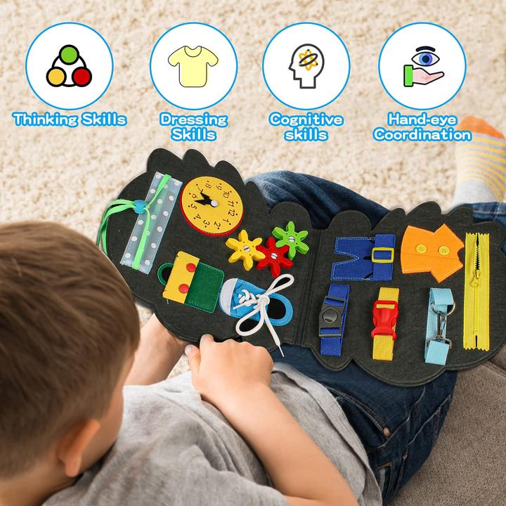 Produktbild Activity Board Spielbrett, Lernspielzeug für Kleinkinder Spielzeug zum Erlernen grundlegender Lebenskompetenzen
