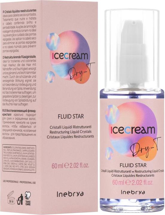 Produktbild Inebrya Ice Cream Dry-T Fluid Star - Reconstructed Liquid Crystals 60 ml - 60ml (60 ml, Flüssiges Shampoo)
