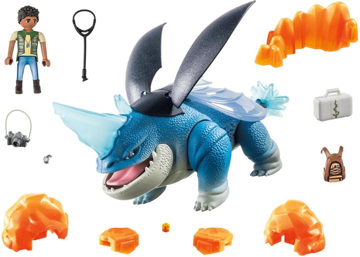 Actual product image Playmobil 71082 Dragons: The Nine Realms - Plowhorn & D'Angelo (71082, Playmobil Dragons)
