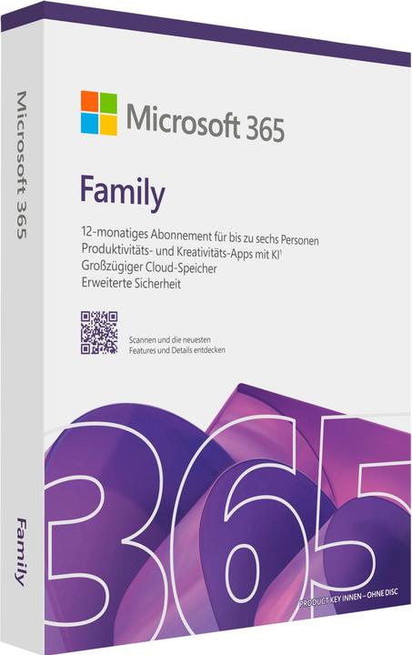 Microsoft 365 Family (DE) (6 Utente, 12 mesi)