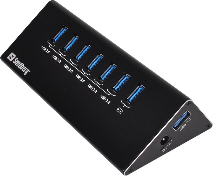 Sandberg USB 3.0 Hub (USB-A, 7 Ports)