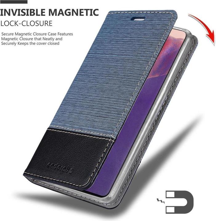 Produktbild Cadorabo Book Jeans Optik Cover (Samsung Galaxy Note 20)