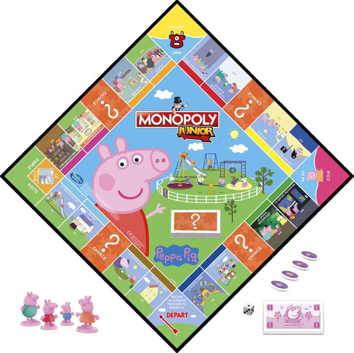 Produktbild Monopoly Junior: Peppa Pig (Französisch, 2 - 4 Spieler)
